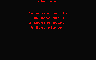 Chaos - The War of the Wizards atari screenshot